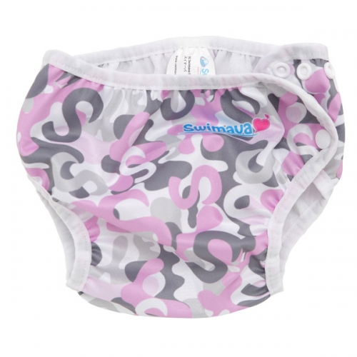 S1 Deluxe Pink Camo Swimava Diaper